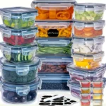 48-Piece Airtight Food Storage Set – With Labels & Marker