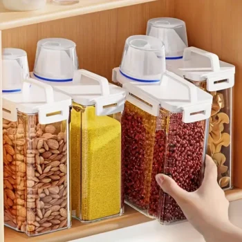 4-Pack Airtight Food Storage Containers -  BPA-Free, Insect & Moisture Proof