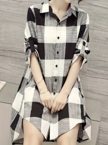 Chic Button-Up Blouse for Women – Ideal for Casual Outings & Everyday Wear