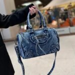 Vintage Denim Shoulder Bag