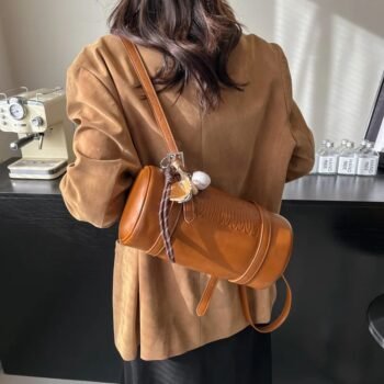 Luxury Multifunctional Cylinder Shoulder Bag