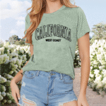 Women's Summer Tee – GALIFORNIA Print Casual Shirt