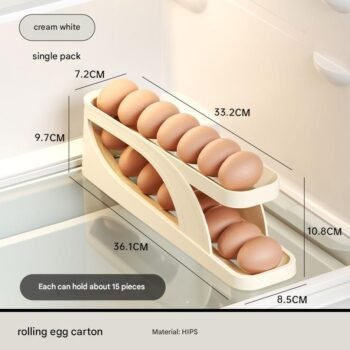 Double-Layer Sliding Egg Storage Box for Refrigerator