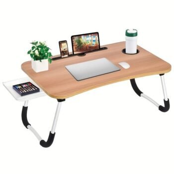 Space-Saving Folding Desk with Storage