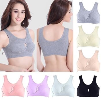 Soft Wireless Bra – Removable Pads, No Buckles