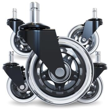 Universal Office Chair Wheels – 5 Sets
